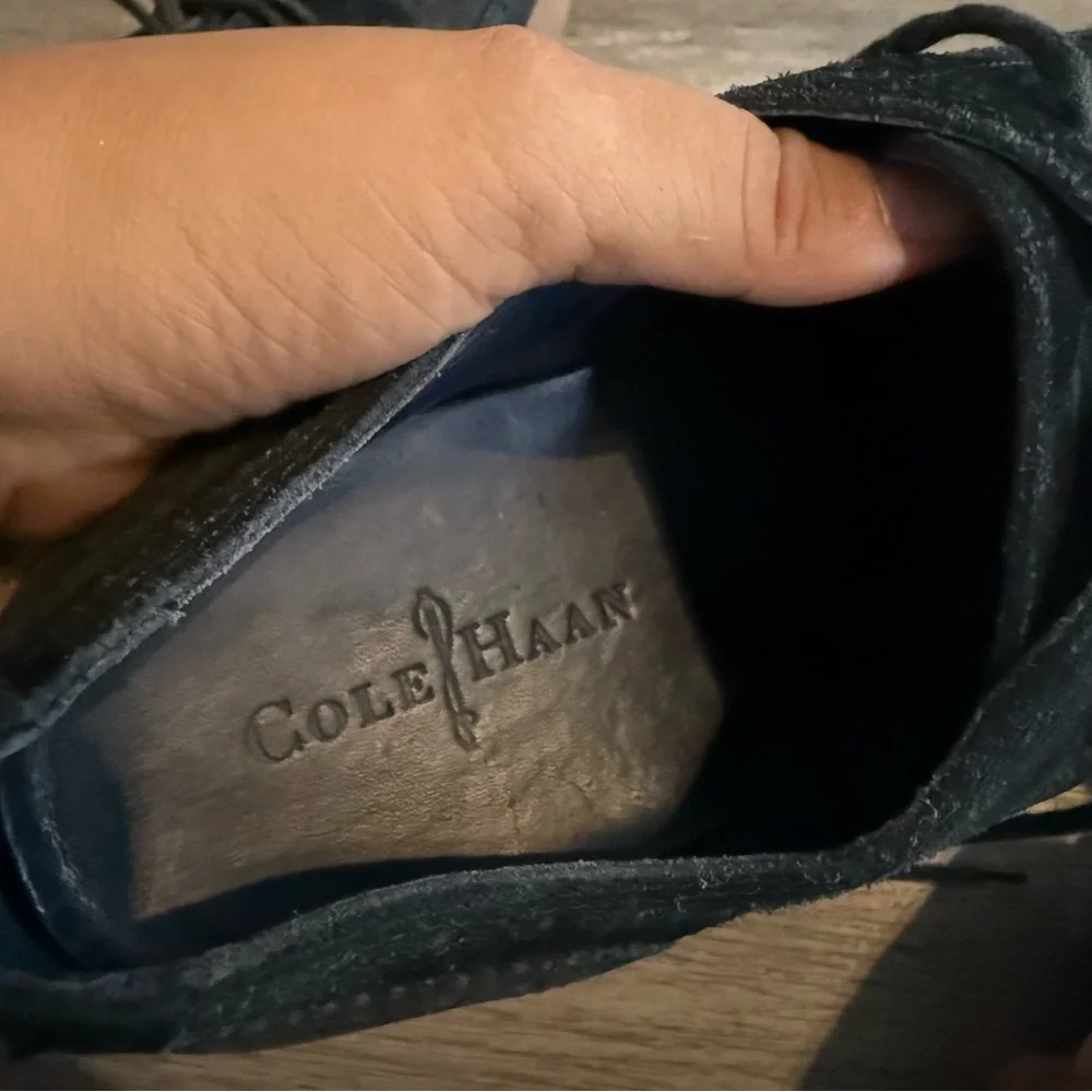 Cole Hahn Classic Black Leather Wingtip Sneakers